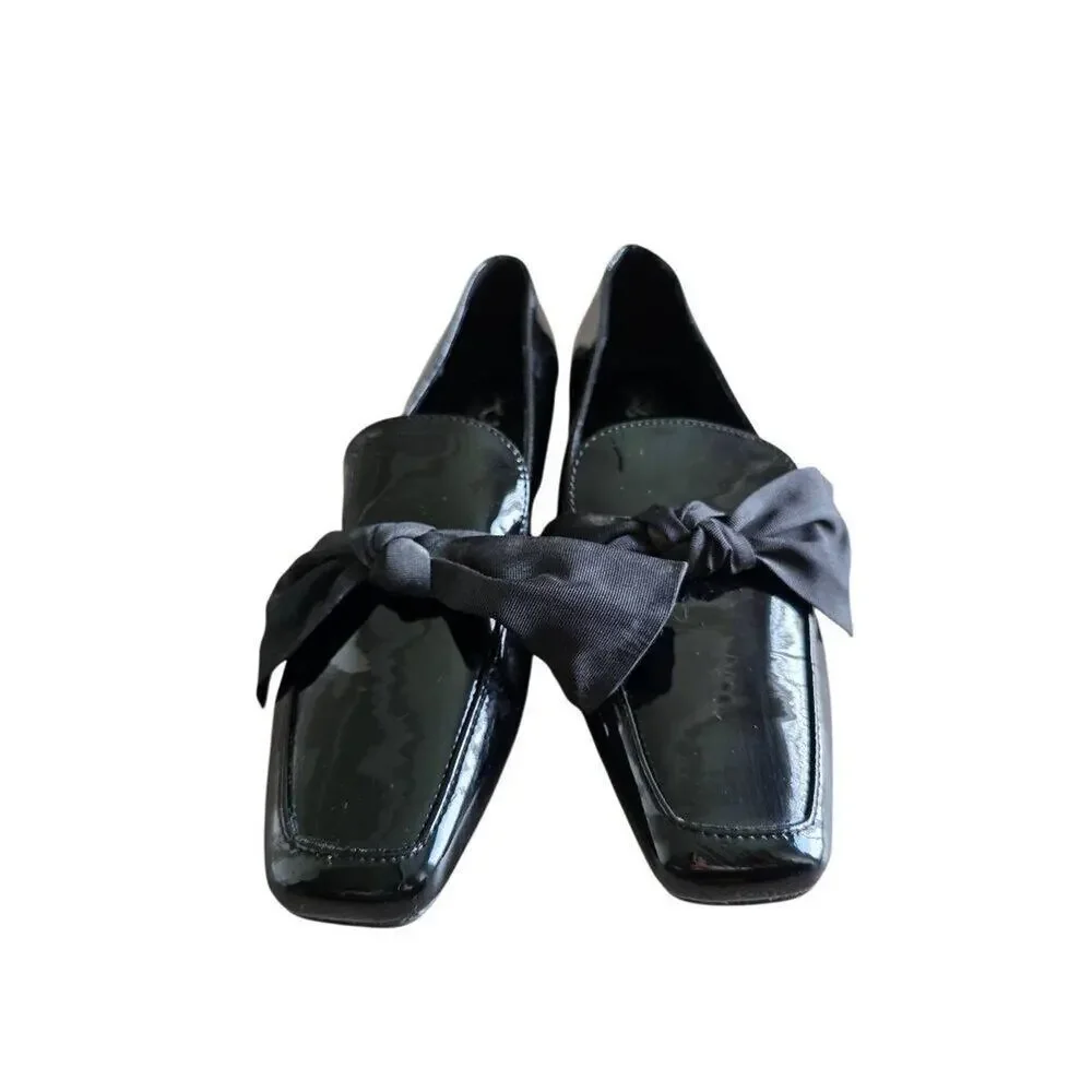 New York Company Loafer Size‎ 8 Black Faux Patent Leather NEW